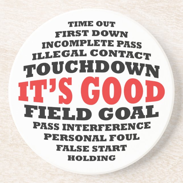 Football Rules Coaster (Front)