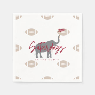 Football Saturdays in the South Paper Napkins