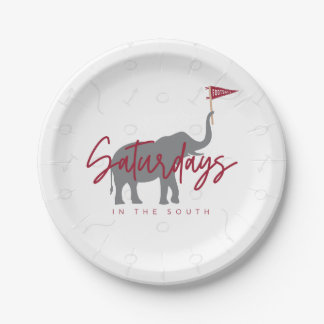 Football Saturdays in the South Paper Plates