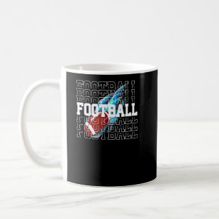 Football Season Is Here Flaming Ball And Multi Let Coffee Mug
