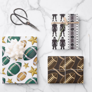 Football Season Wrapping Paper Sheet