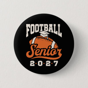 Football Senior 2027 Graduation Grad 2 Inch Round Button