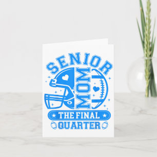 Football Senior Mom 2026 The Final Quarter Team Bl Card