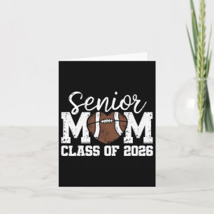Football Senior Mom Cl Of 2026 Graduate Senior Mam Card