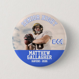 Football Senior Night Custom Player Photo 2 Inch Round Button