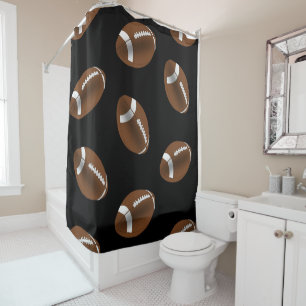 Football shower curtain