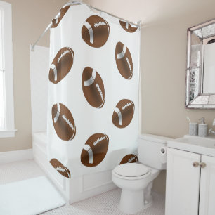 Football shower curtain