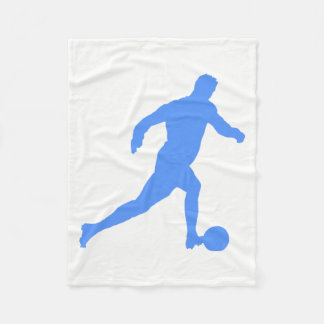 Football Silhouette Fleece Blanket