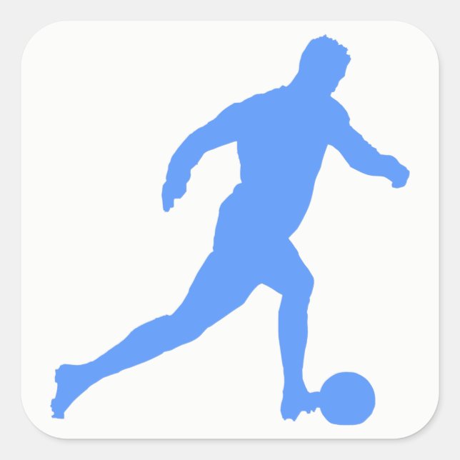 Football Silhouette Square Sticker (Front)