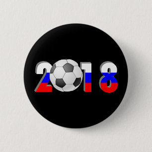 FOOTBALL SOCCER  2018 2 INCH ROUND BUTTON
