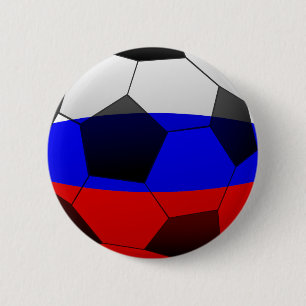 FOOTBALL SOCCER 2018 tricolor ball SYMBOL 2 Inch Round Button