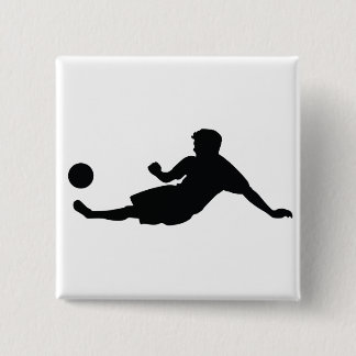 Football Soccer 2 Inch Square Button