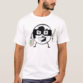 Football / Soccer Ball Bandit - Funny Character Il T-Shirt