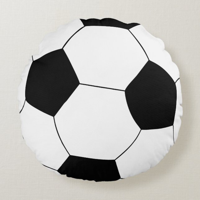 Football & Soccer Ball Pillow (Front)