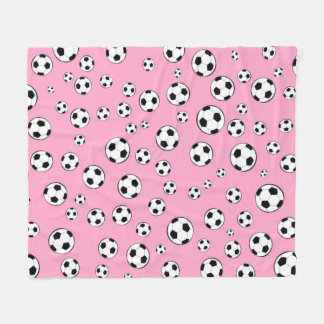 Football / Soccer Ball Seamless Pattern Fleece Blanket