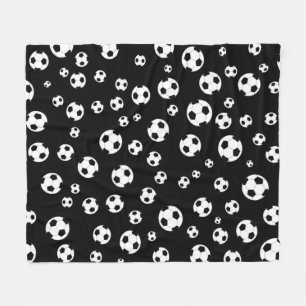 Football / Soccer Ball Seamless Pattern Fleece Blanket
