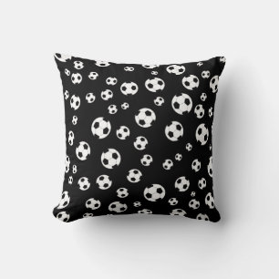 Football / Soccer Ball Seamless Pattern Throw Pillow