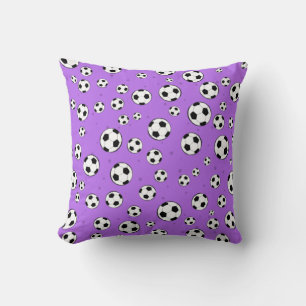 Football / Soccer Ball Seamless Pattern Throw Pillow