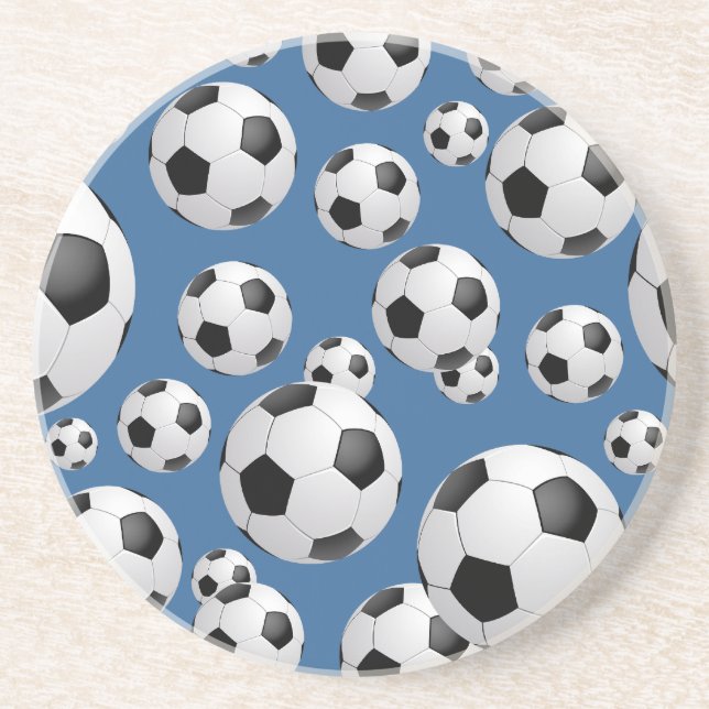 Football Soccer Balls Coaster (Front)