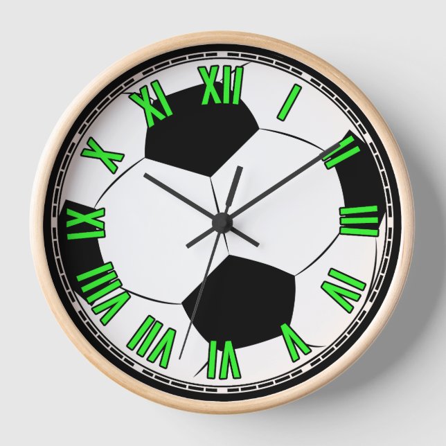 Football / Soccer Design  Clock (Front)