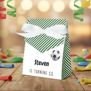 Football soccer game kids birthday favor box