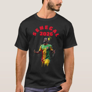Football Soccer Goal Celebration Senegal Flag 2026 T-Shirt