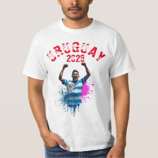 Football Soccer Goal Celebration Uruguay Flag 2026 T-Shirt