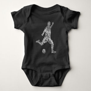 Football Soccer Languages (White) Baby Bodysuit