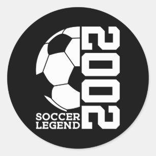 Football Soccer Legend 2002 Classic Round Sticker