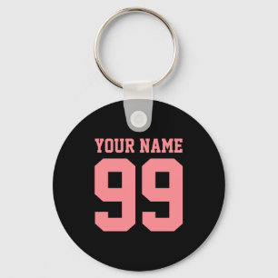 Football Soccer Name Number Boy Girl Personalised  Keychain