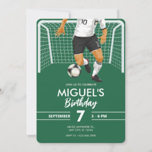Football soccer player  invitation
