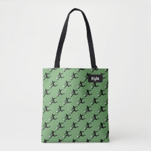 Football / Soccer - Player with ball, your name Tote Bag