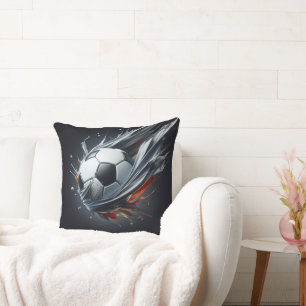 "football Splash" Throw Pillow
