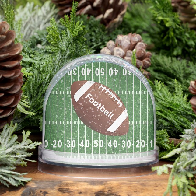 Football Sport Design Snow Globe (Winter)