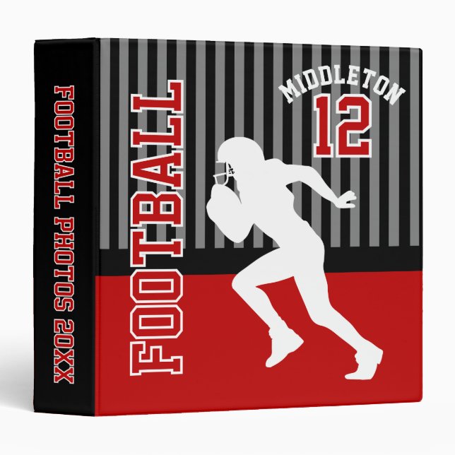 Football Sport  | DIY Name and Number Binder (Front/Spine)