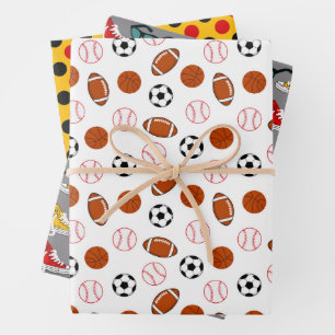 Football Sport Pattern Wrapping Paper Sheet