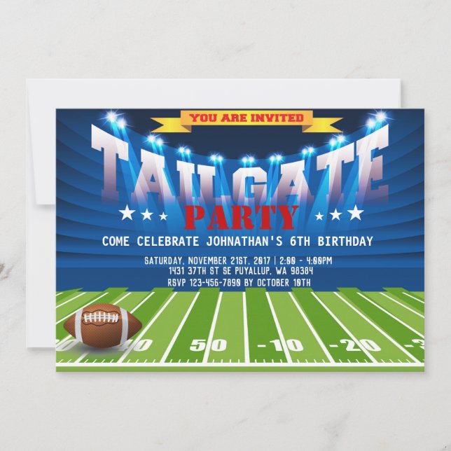 Football sportif Carte de fête d'anniversaire (Devant)