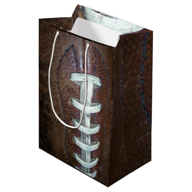Football Sports Medium Gift Bag (Front Angled)