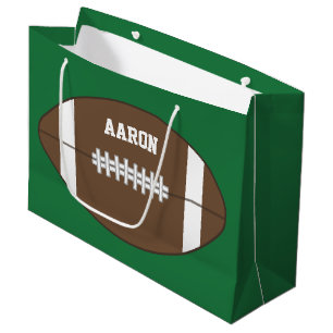 Football Sports Personalized Large Gift Bag