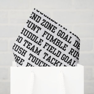 Football sports word art party tissue paper