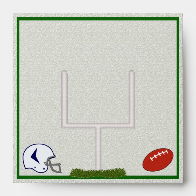 Football Square envelope customizable (Front)