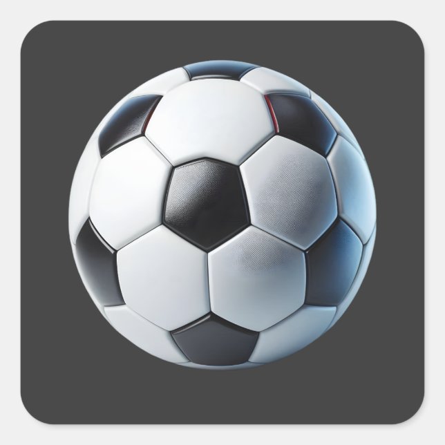 Football  square sticker (Front)