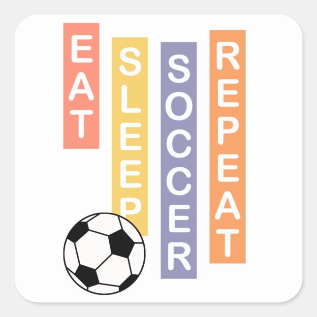 football square sticker (Front)