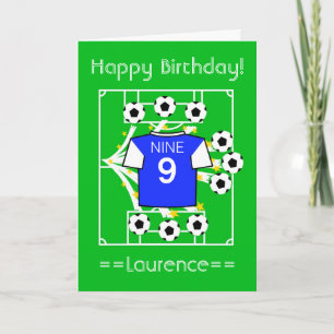 Football Star (Blue body White sleeves) Card