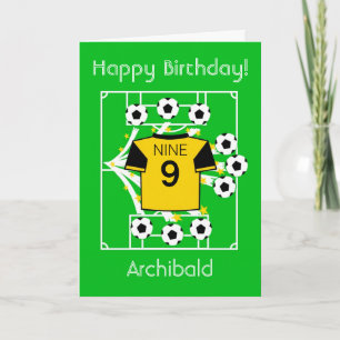 Football Star (Gold & Black) Card