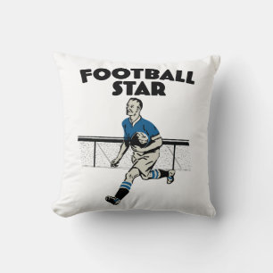 Football Star Throw Pillow