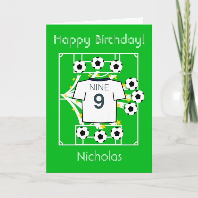 Football Star (White - Tottenham) Card (Front)