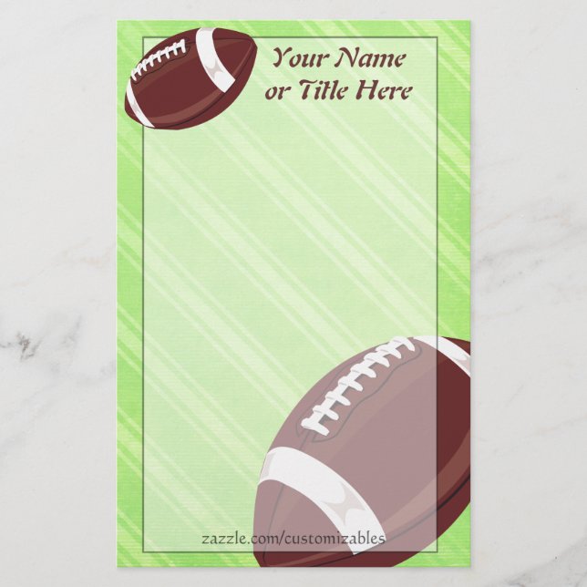 Football Stationery (Front)