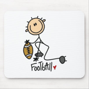 Football Stick Figure Mouse Pad