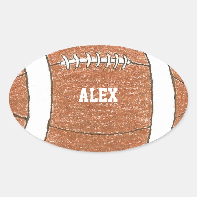 Football sticker with name (Front)